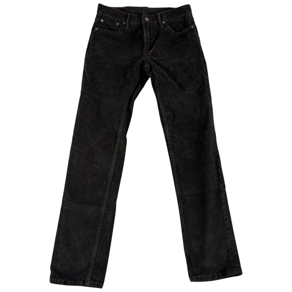 Levis 511 Jet Black Pants Men's 30x32 Slim Fit Heritage Western Workwear Denim